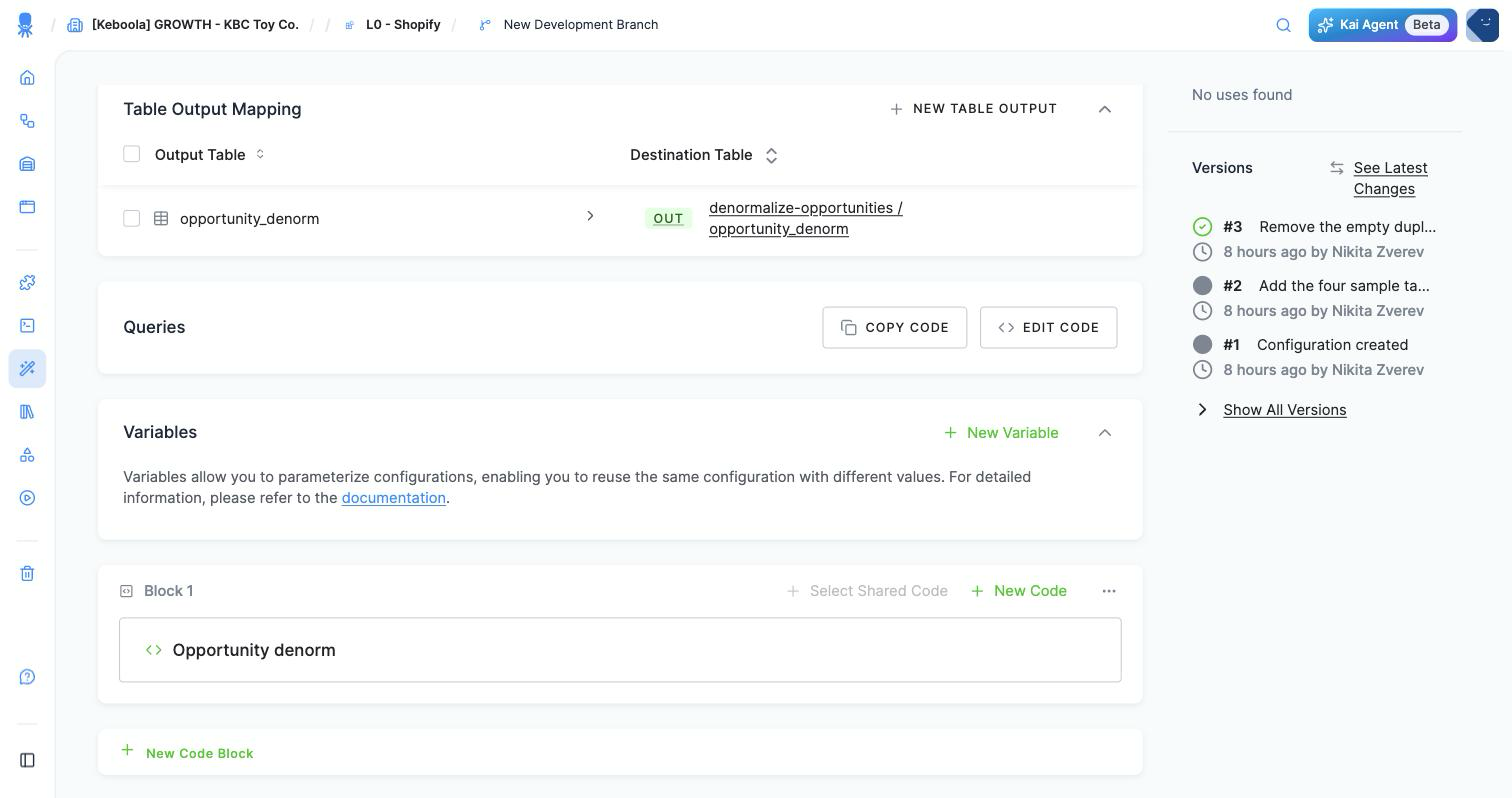Screenshot - The finished output mapping